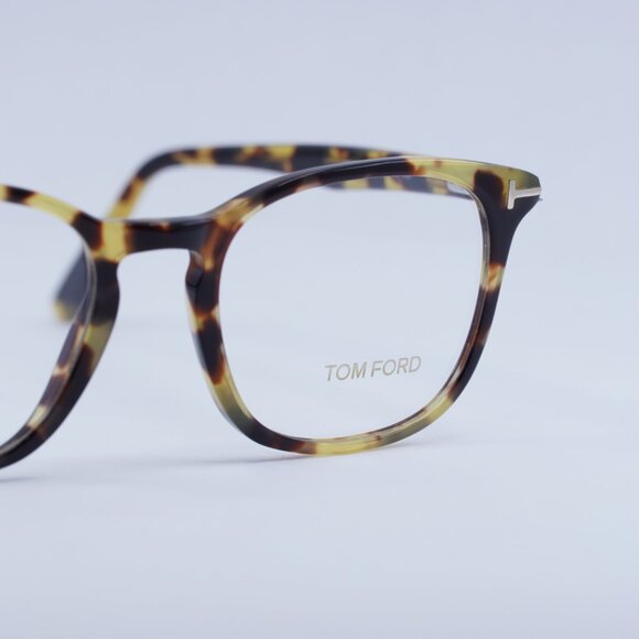 Tom Ford FT5505 053 Eyeglasses Havana 52mm Square Frame - Picture 8 of 11